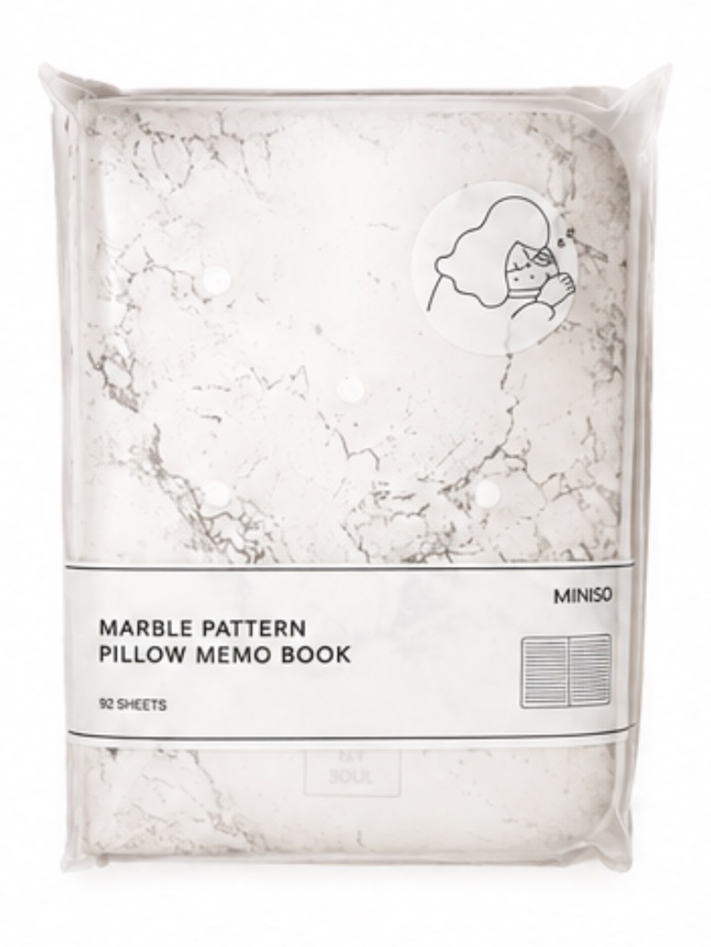 NEW - Miniso “Pillow NoteBook” Marble Pattern - Awesome Stocking Stuffer Gift!